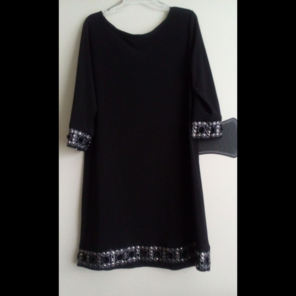 🆕LISTING! DRESSBARN EMBELLISHED BOATNECK FLARE DRESS(PRE-OWNED) - Picture 11 of 13